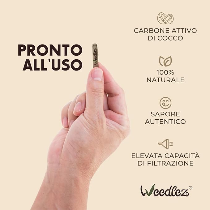 WEEDLEZ FILTRI AI CARBONI ATTIVI 50PZ